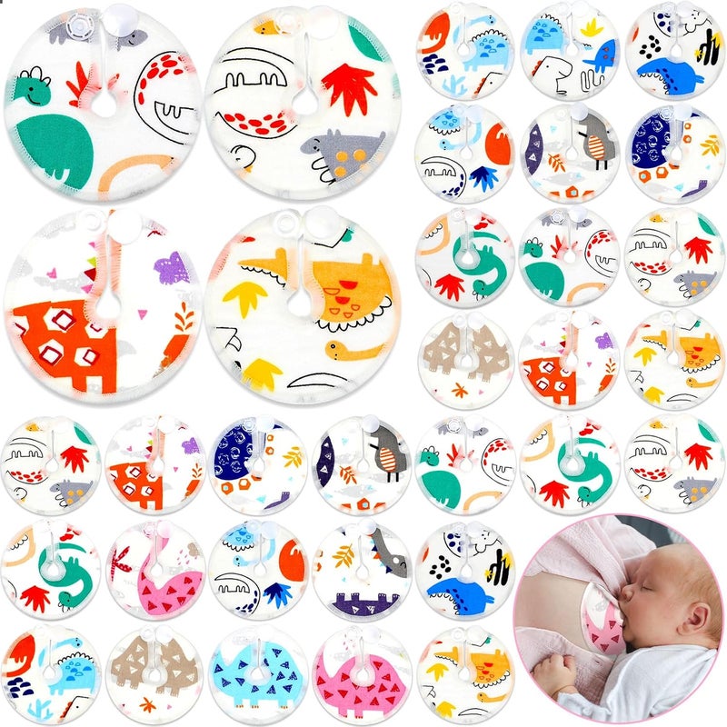 Threlaco 48 Pcs Gtube Button Covers Feeding Tube Pads Holder Abdominal Reusable Accessories Peg Tube Soft Absorbent Breast Feeding Pads Breastfeeding Support Nursing Care Stay Dry - Image 1